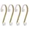 Haute Decor Stocking Scroll® Gold Glitter Stocking Holders, 4ct.